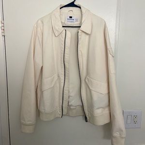 Topman Cream Zipper Jacket (Large)